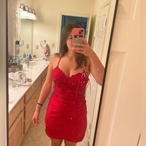 Elegant Red homecoming dress